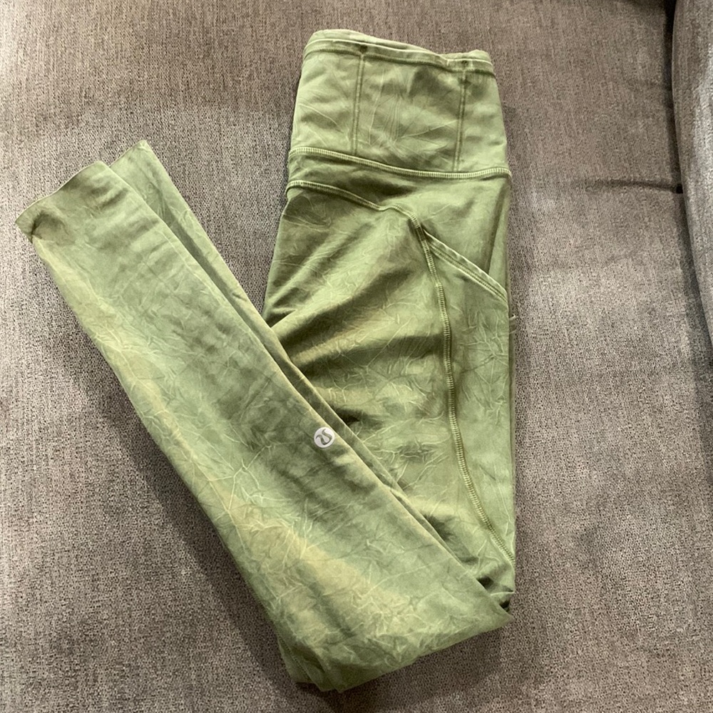 Lululemon Fast and Free Ice Dye Special Edition Leggings